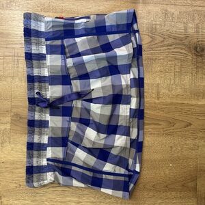 lululemon athletica Blue and Gray Checkered Shorts